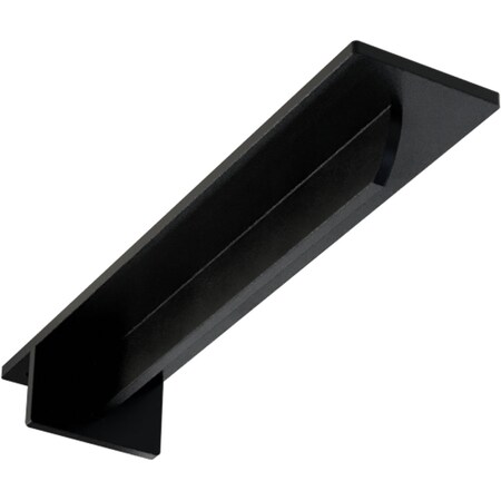 Ekena Millwork Heaton Hidden Support Steel Bracket w/ 10" Support Depth, Powder Coated Black 3"W x 14"D x 2"H BKTM03X14X02HEPBL
